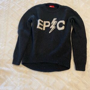 Girl’s Warm Black Sweater